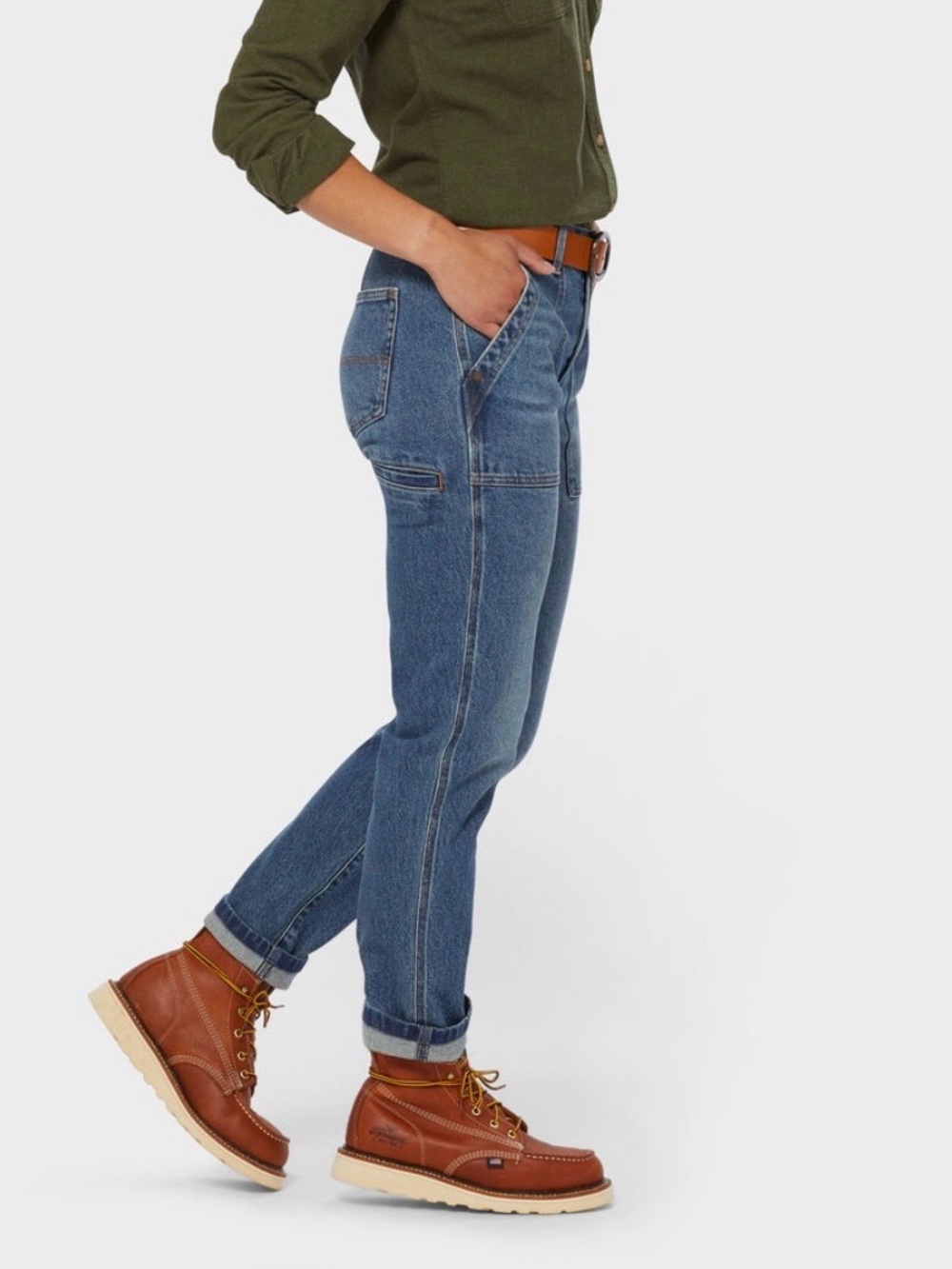 Duluth Heritage Mid-Rise Stovepipe Jeans Sz 16L